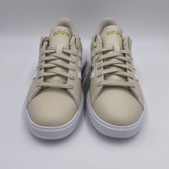 adidas Grand Court 2.0 Beige / White Womens Shoes - Picture 3 of 8